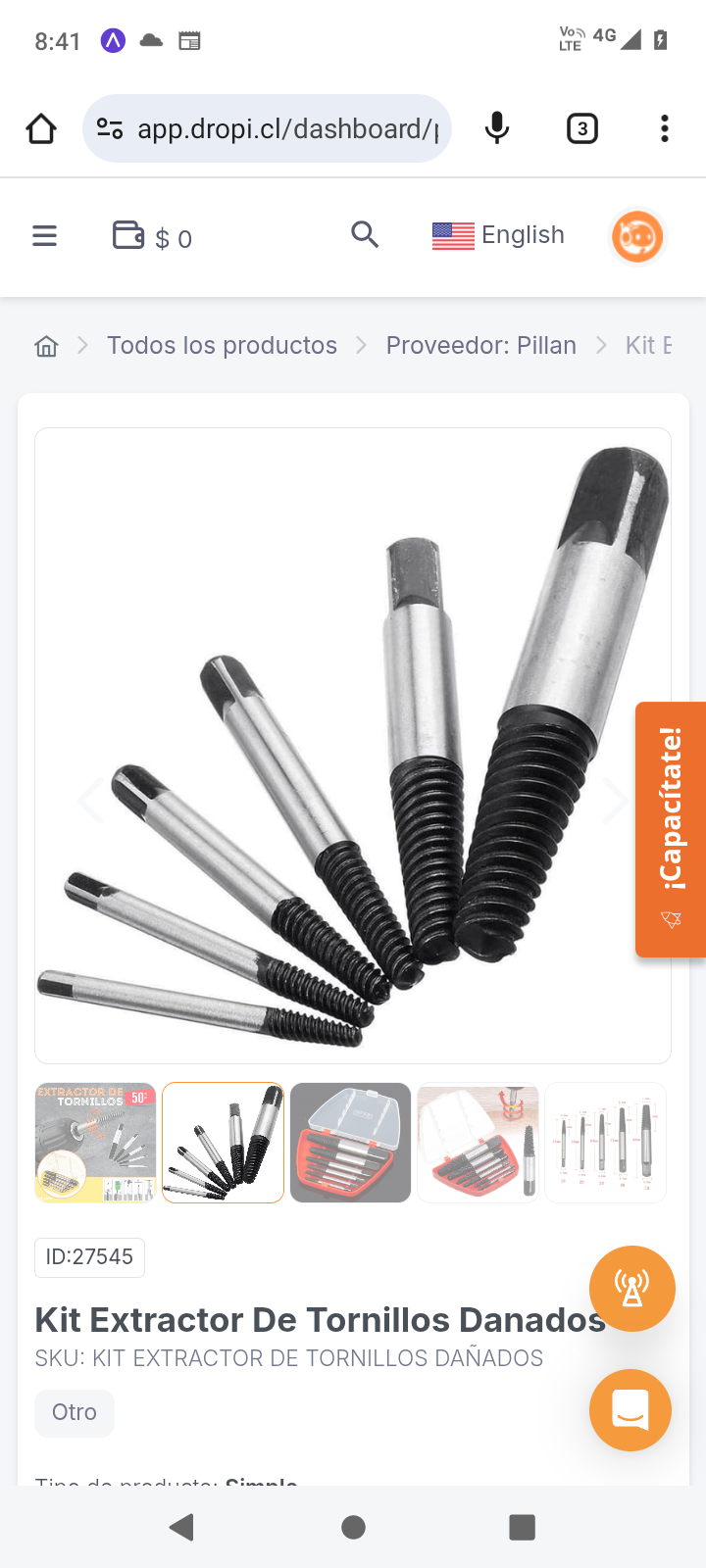 Kit Extractor De Tornillos Danados