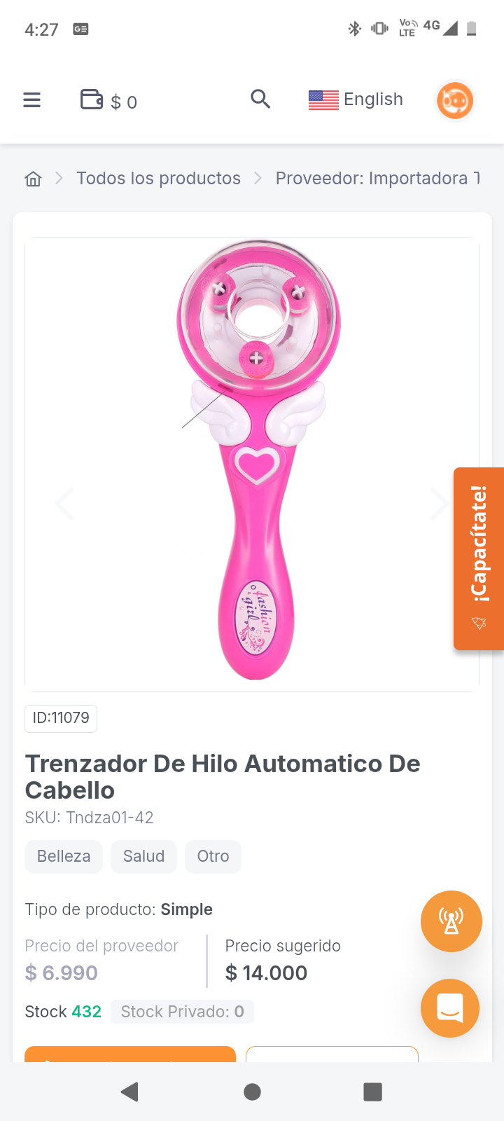 Trenzador De Hilo Automatico De Cabello
