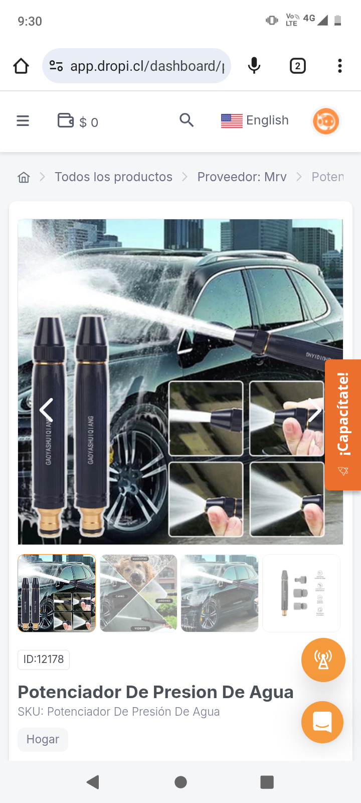 Potenciador De Presion De Agua