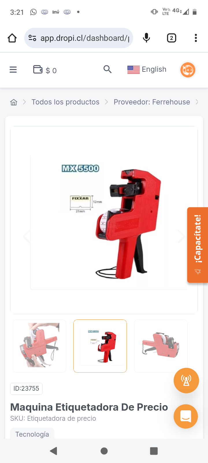 Maquina Etiquetadora De Precio