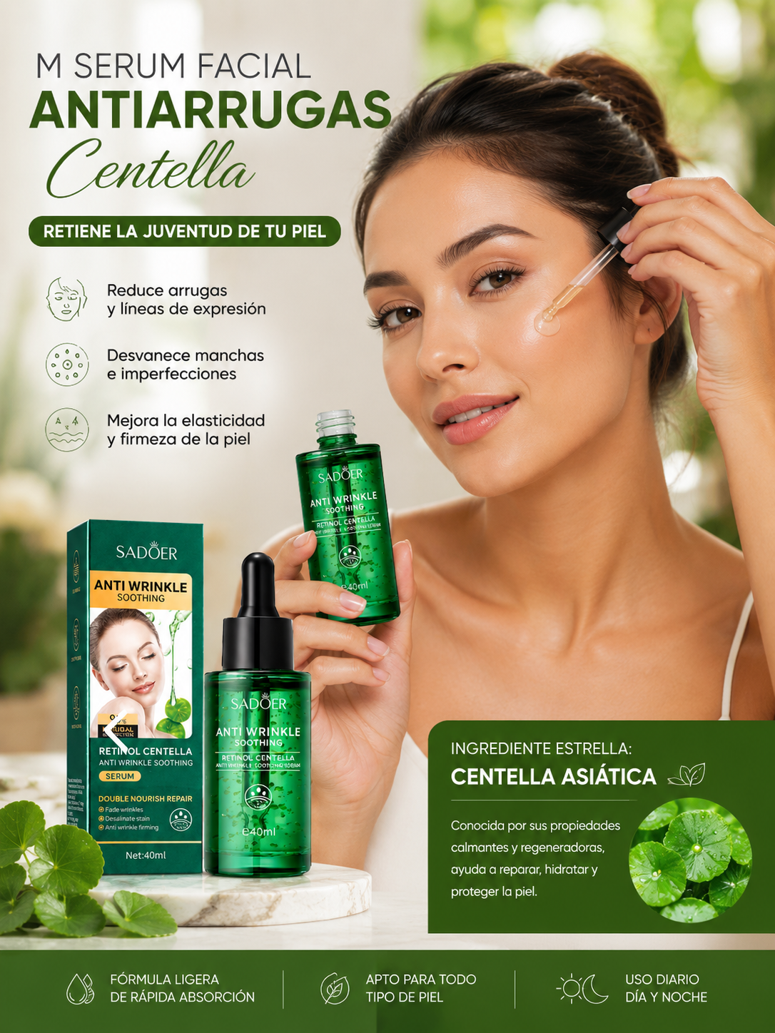 M Serum Facial Antiarrugas Centella