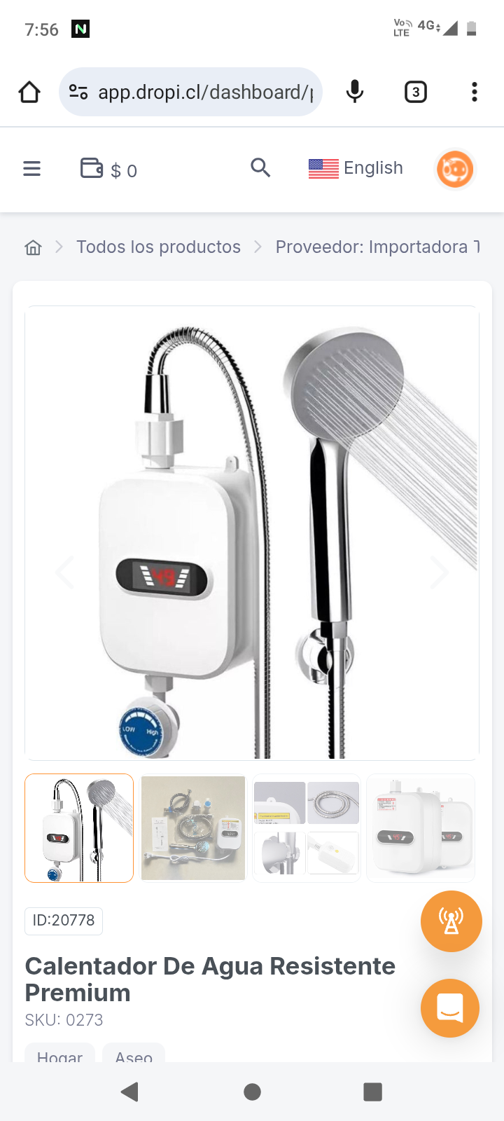 Calentador De Agua Resistente Premium