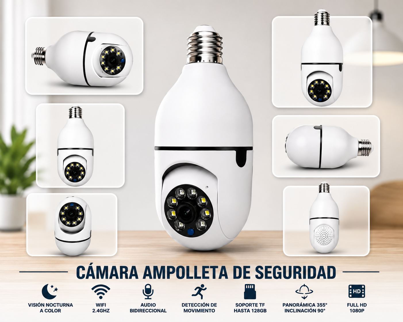 Camara Ampolleta De Seguridad