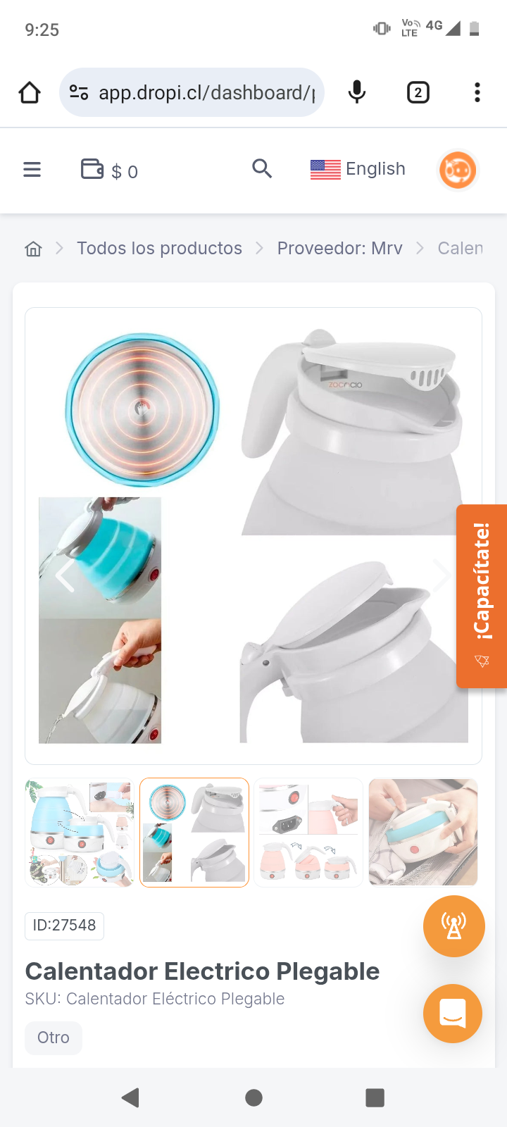 Calentador Electrico Plegable