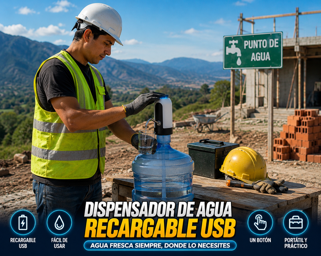 Dispensador De Agua Recargable Usb