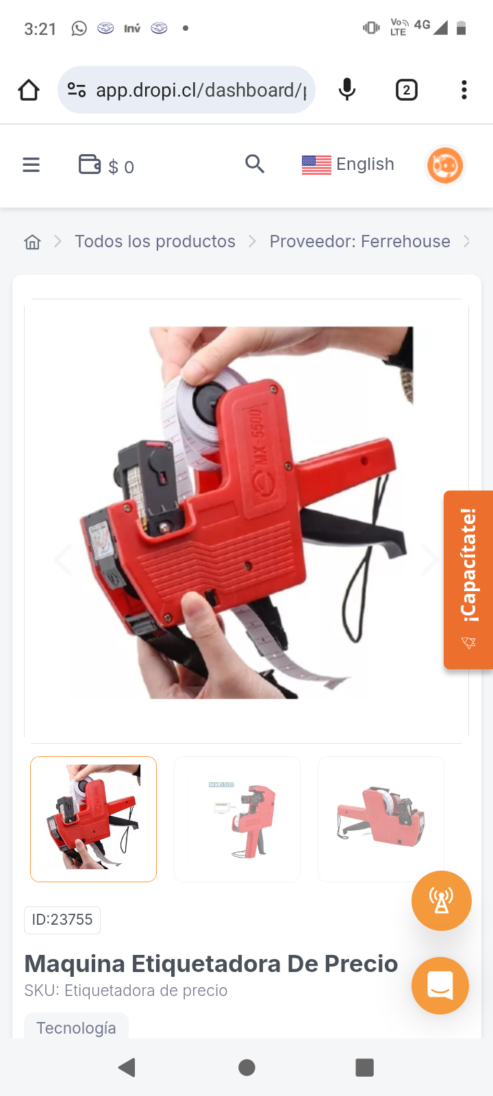 Maquina Etiquetadora De Precio