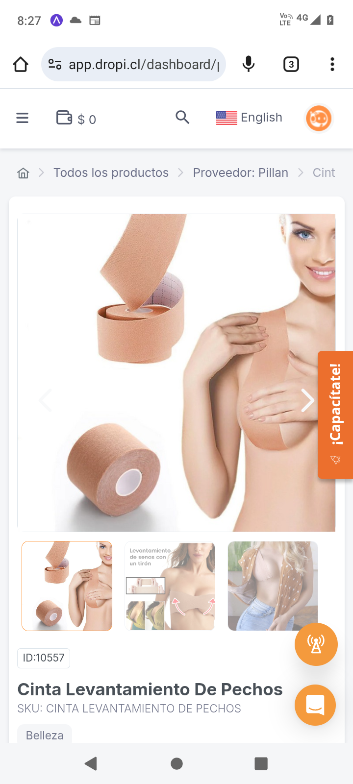 Cinta Levantamiento De Pechos