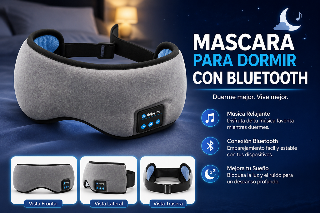Mascara Para Dormir Con Bluetooth