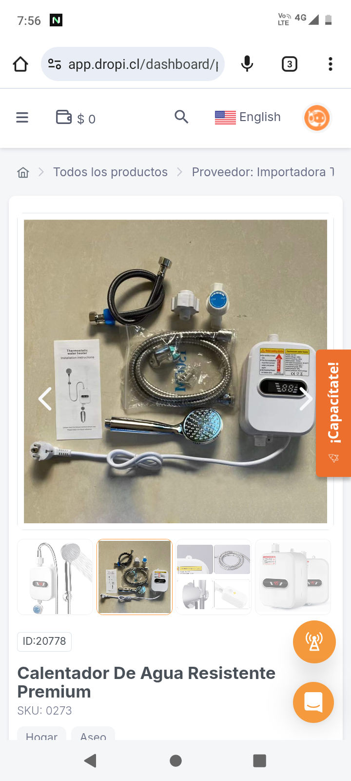 Calentador De Agua Resistente Premium