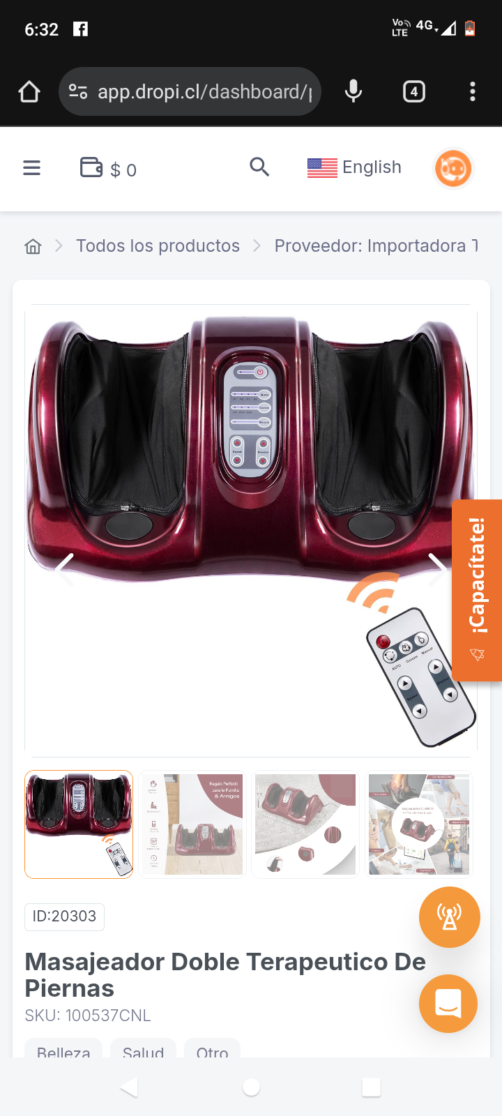 Masajeador Doble Terapeutico De Piernas