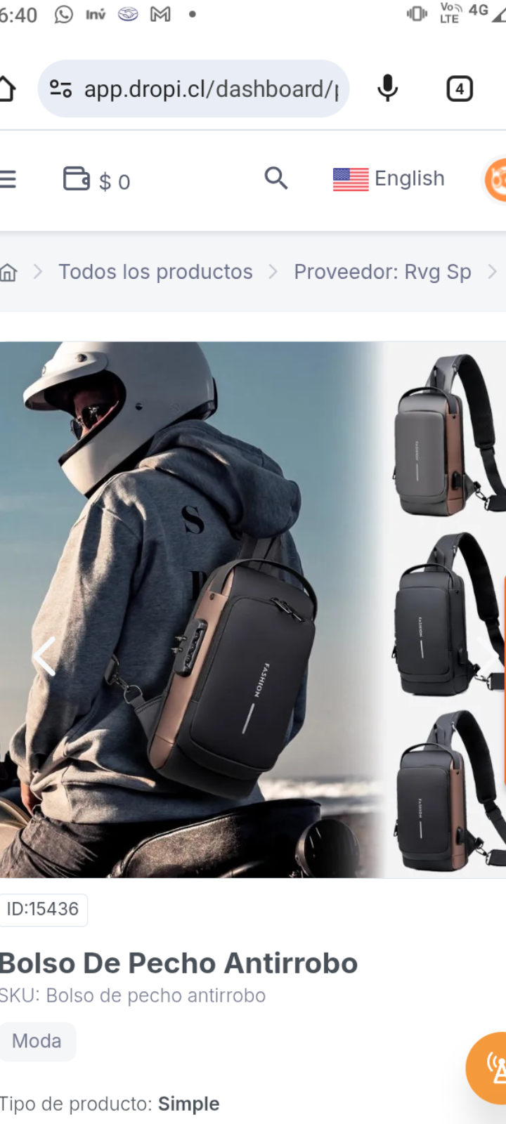 Bolso De Pecho Antirrobo