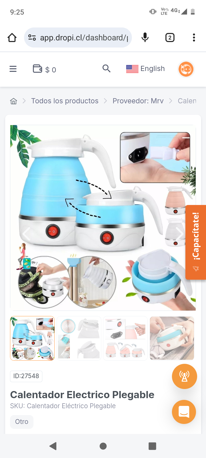 Calentador Electrico Plegable