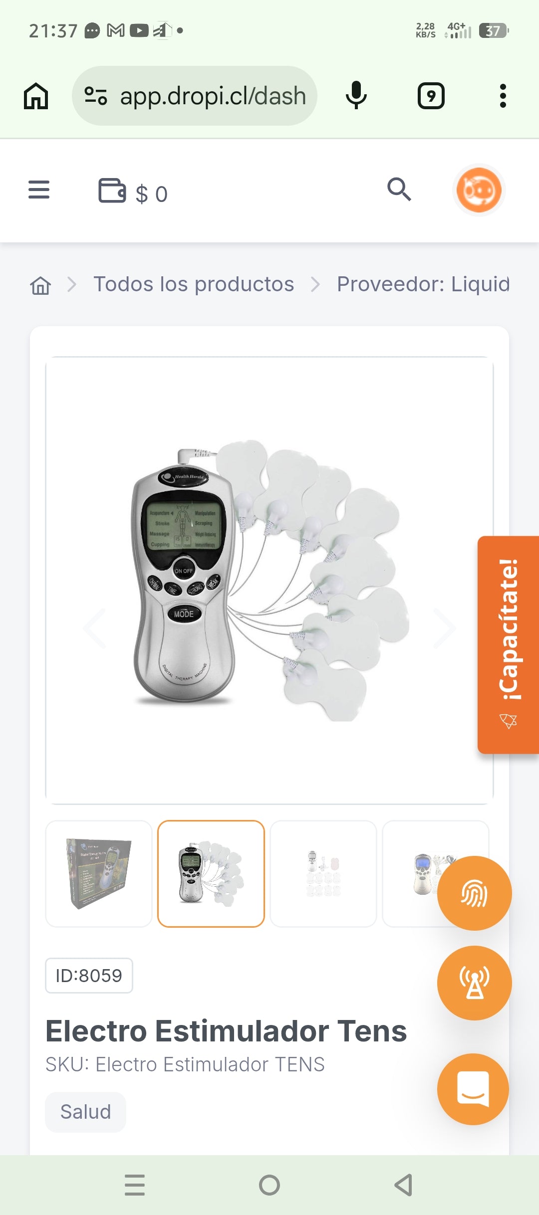Electro Estimulador Tens