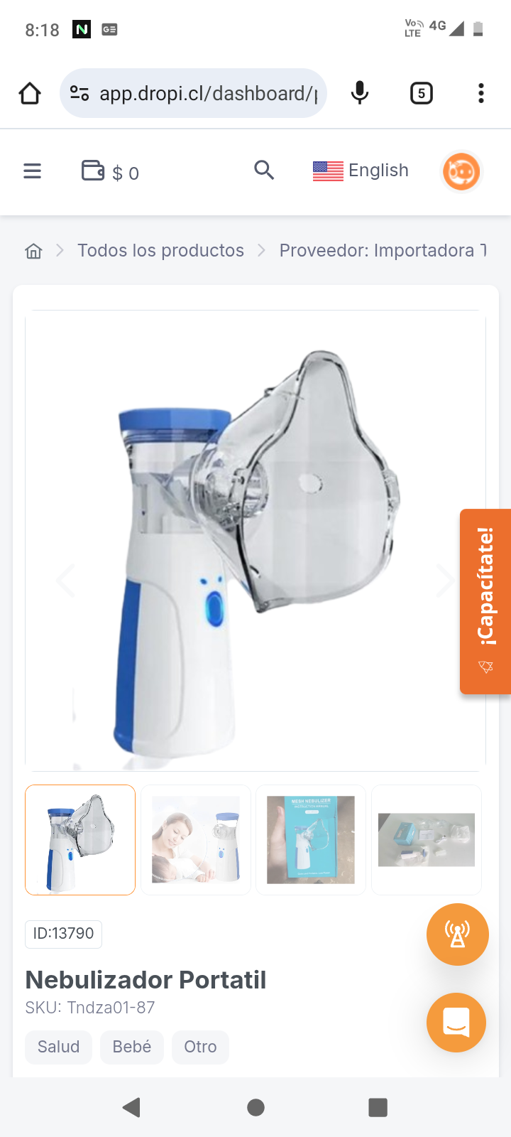 Nebulizador Portatil