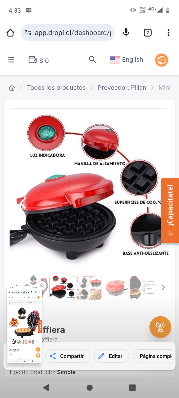 Mini Wafflera