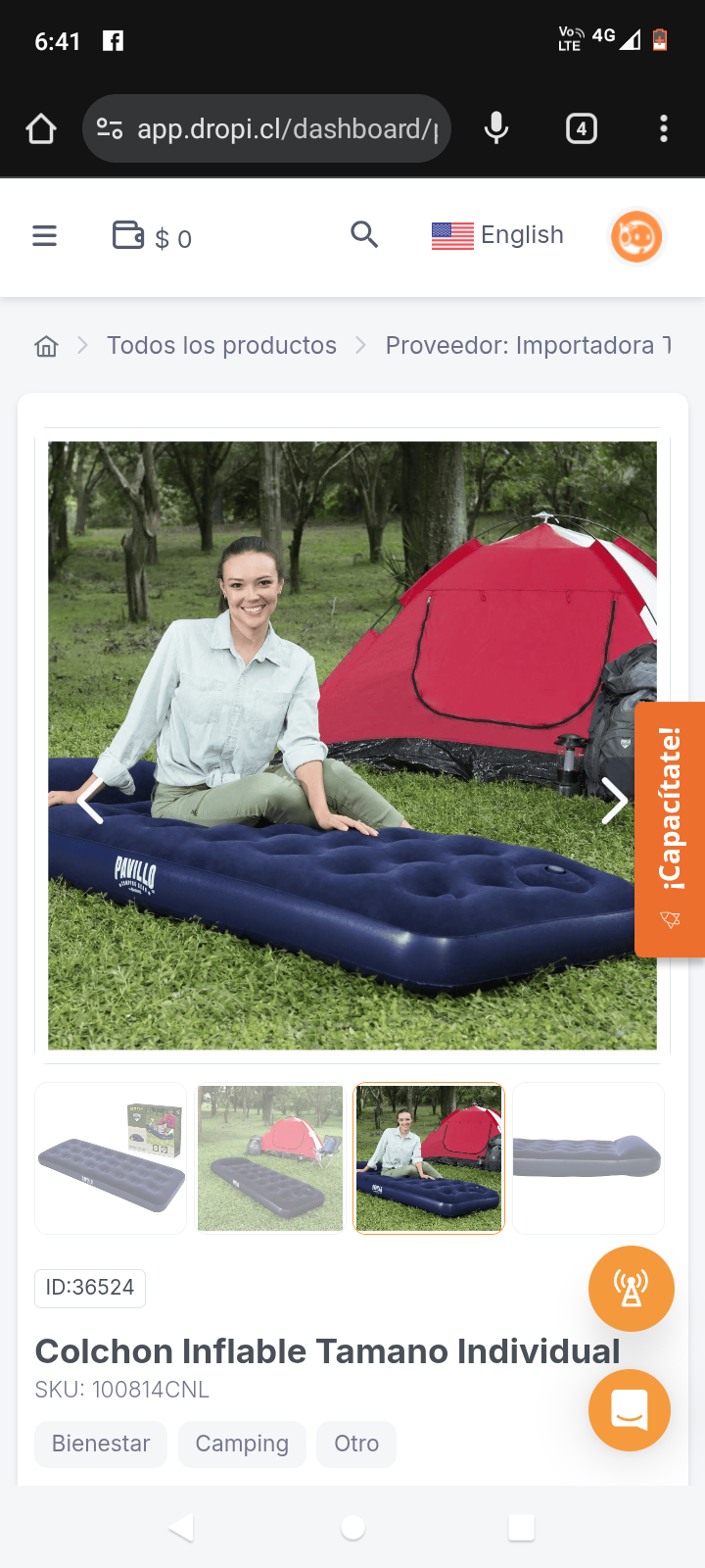 Colchon Inflable Tamano Individual