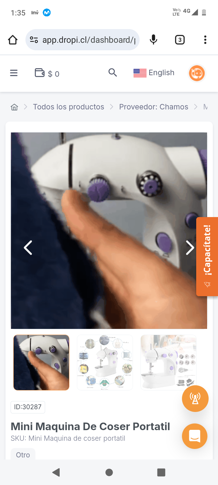 Mini Maquina De Coser Portatil