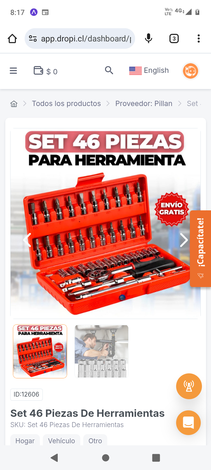 Set 46 Piezas De Herramientas