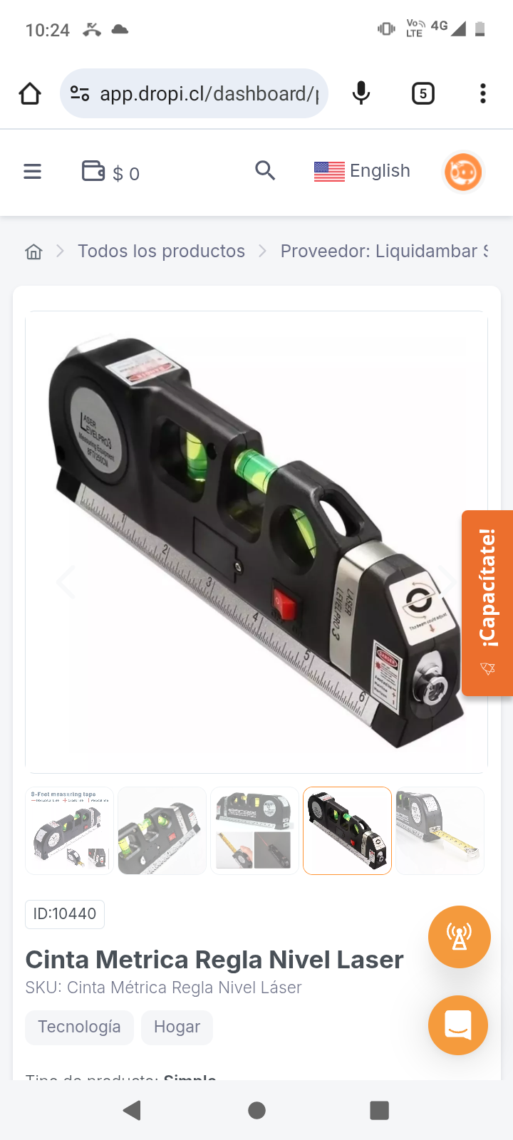 Cinta Metrica Regla Nivel Laser