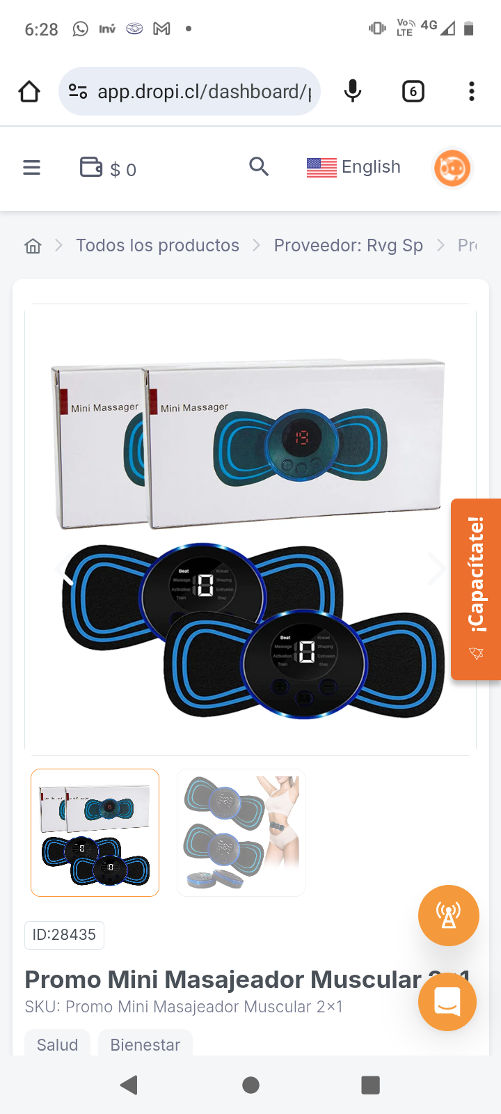 Promo Mini Masajeador Muscular 2x1