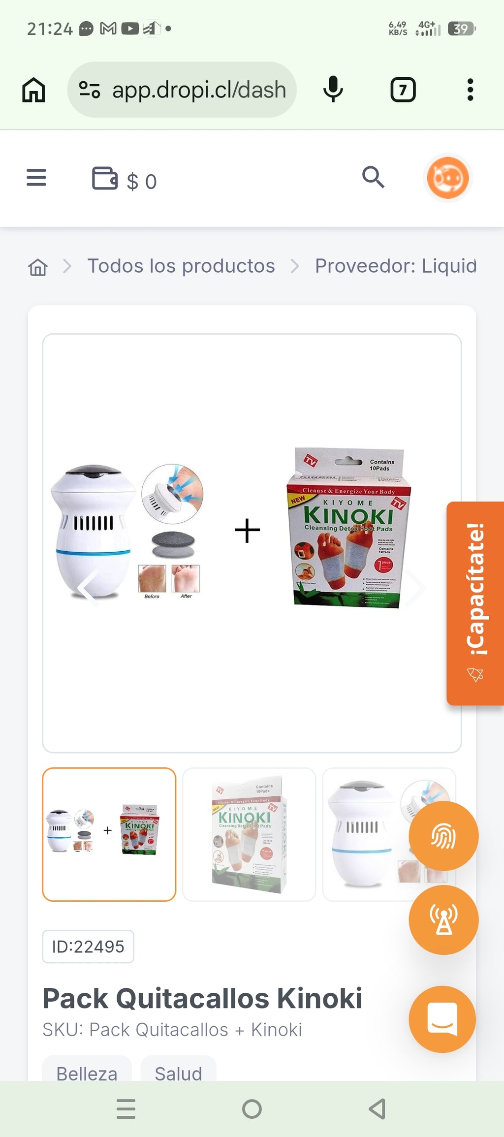 Pack Quitacallos Kinoki
