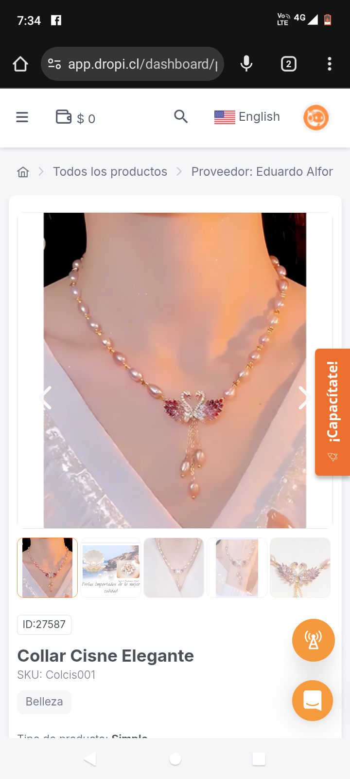 Collar Cisne Elegante