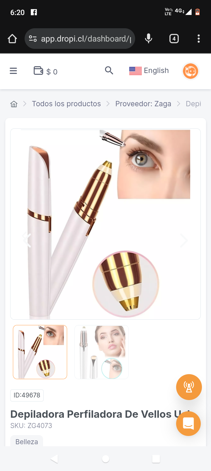 Depiladora Perfiladora De Vellos Usb