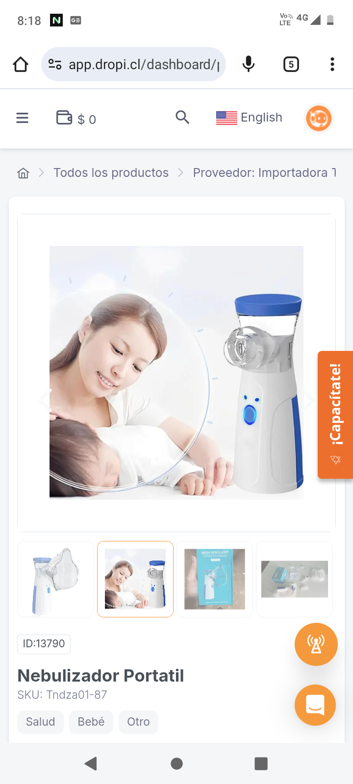 Nebulizador Portatil