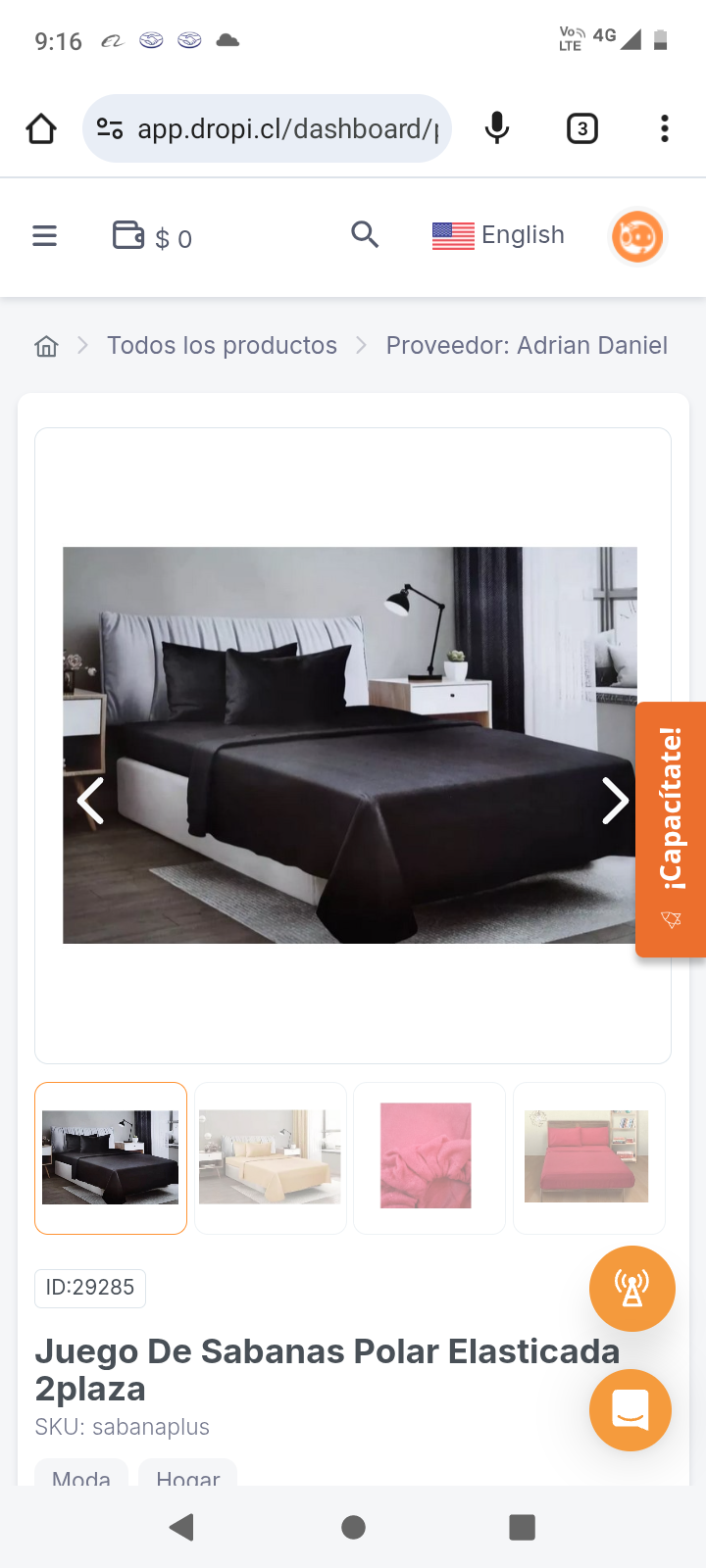 Juego De Sabanas Polar Elasticada 2plaza