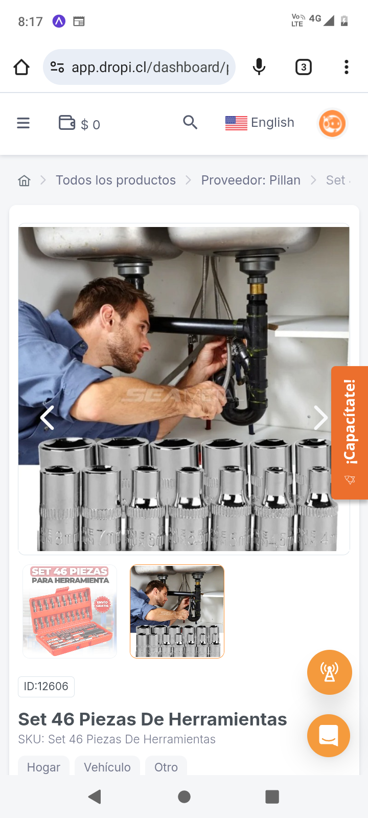 Set 46 Piezas De Herramientas