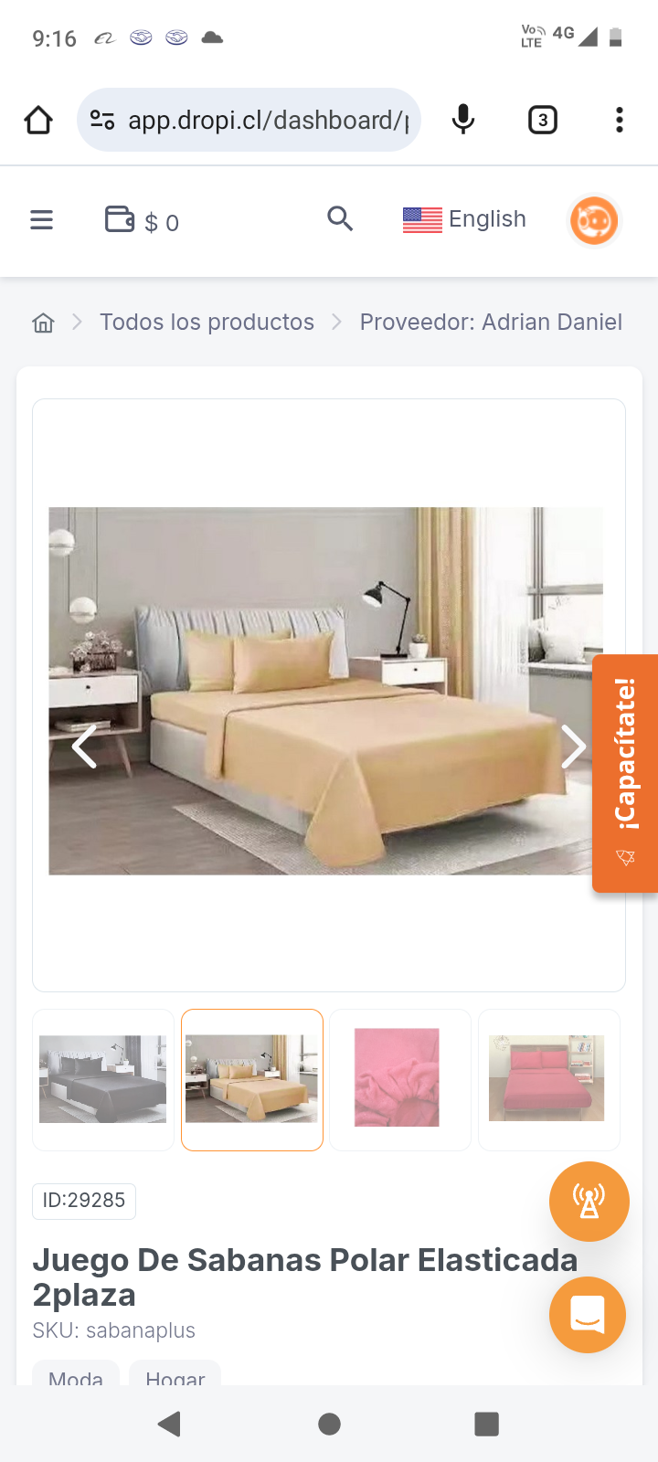 Juego De Sabanas Polar Elasticada 2plaza