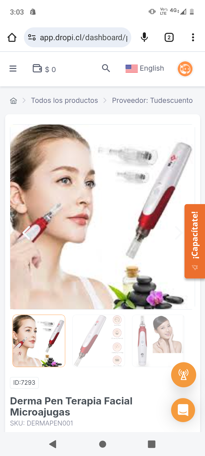 Derma Pen Terapia Facial Microajugas