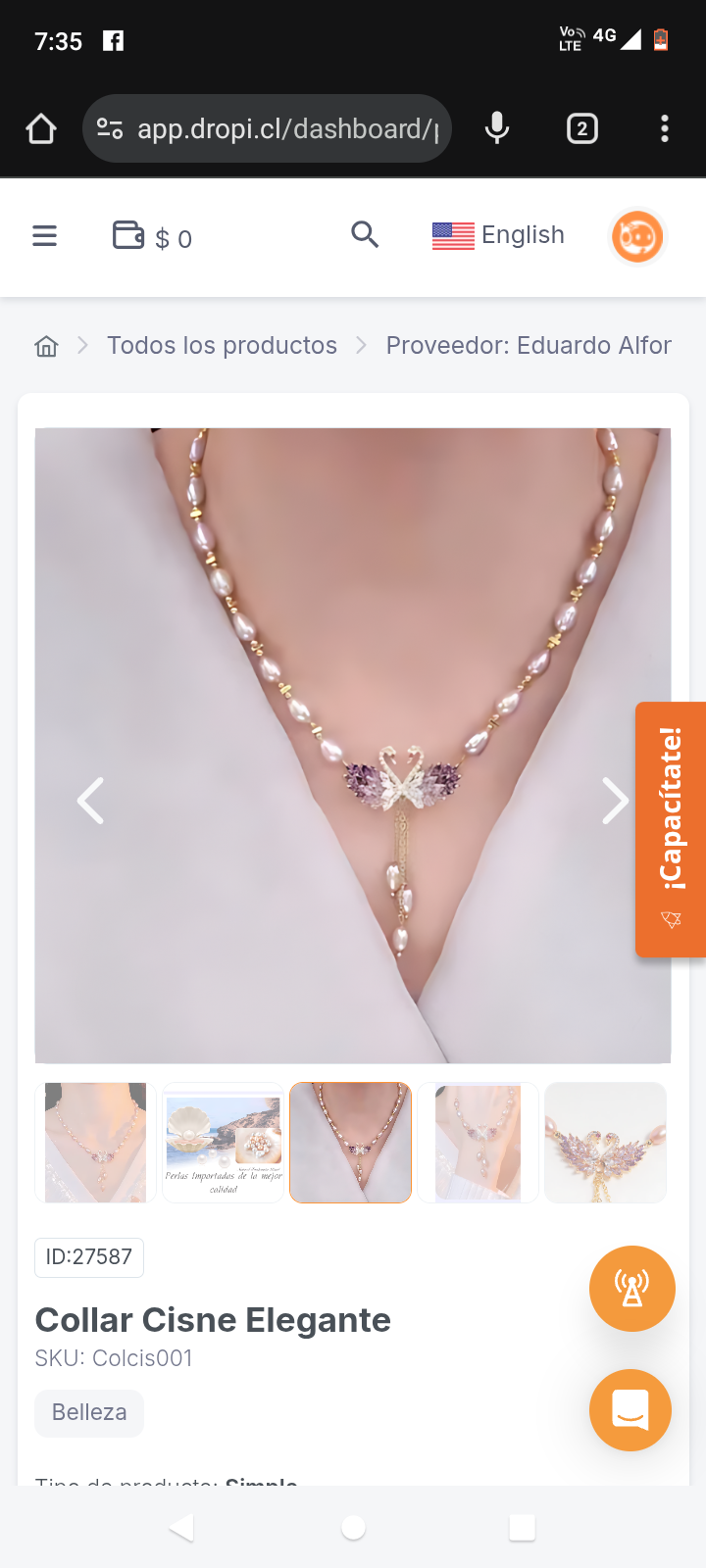 Collar Cisne Elegante