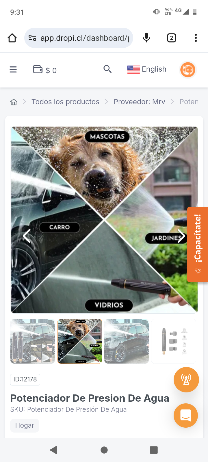 Potenciador De Presion De Agua