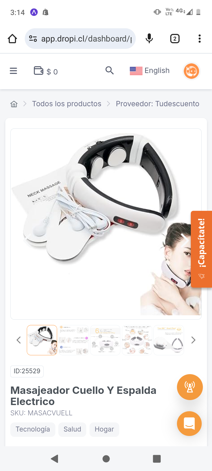 Masajeador Cuello Y Espalda Electrico