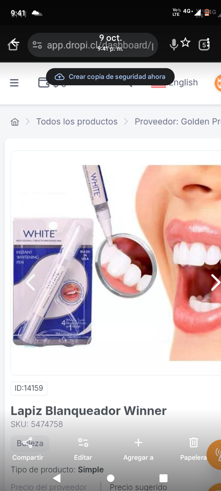 Lapiz Blanqueador Winner