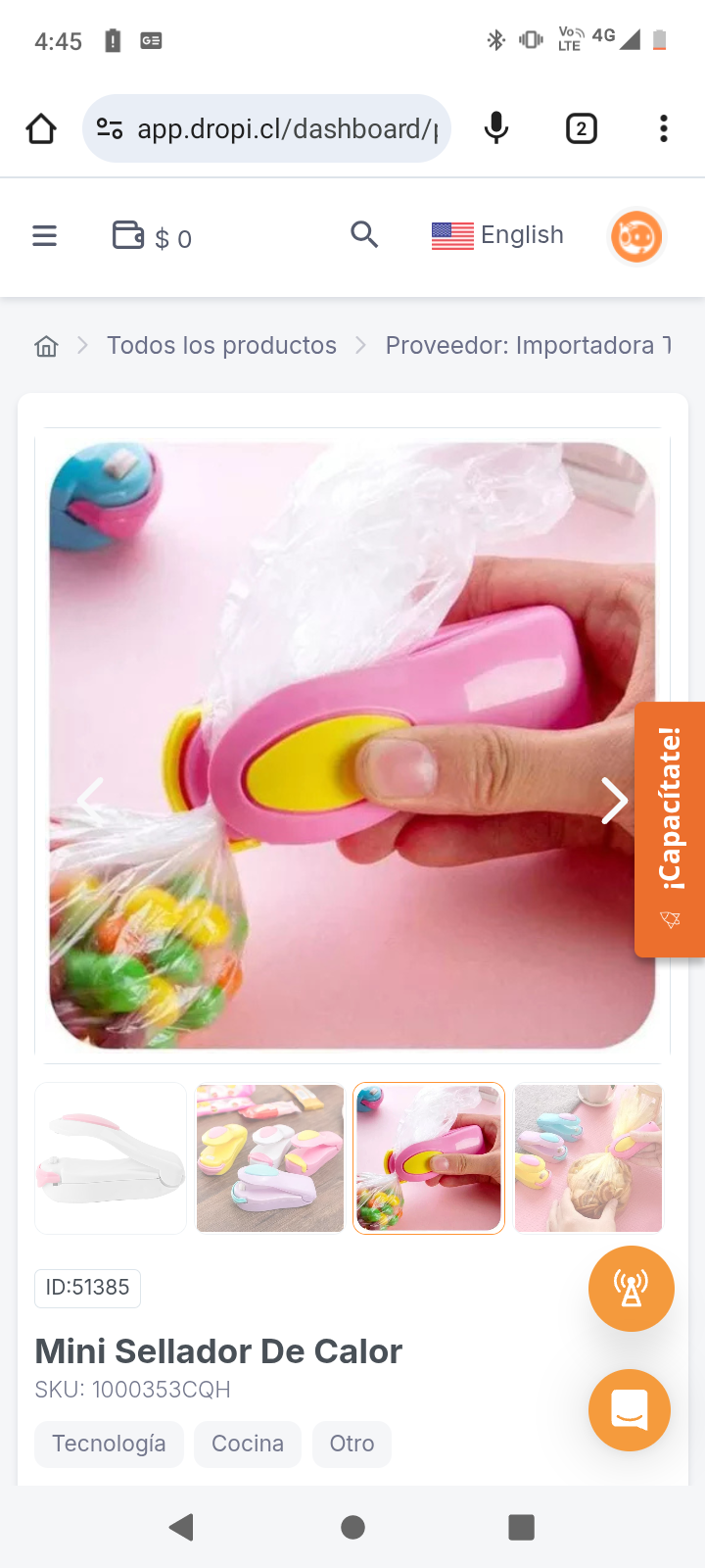 Mini Sellador De Calor