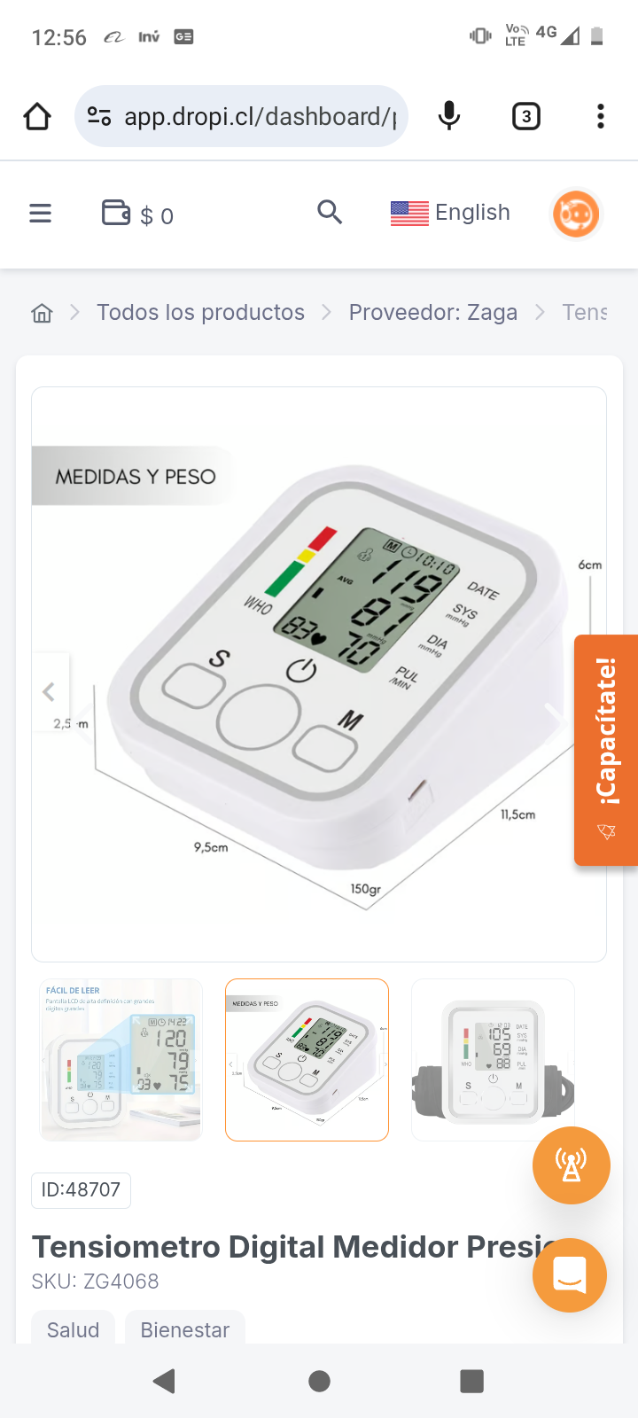 Tensiometro Digital Medidor Presion